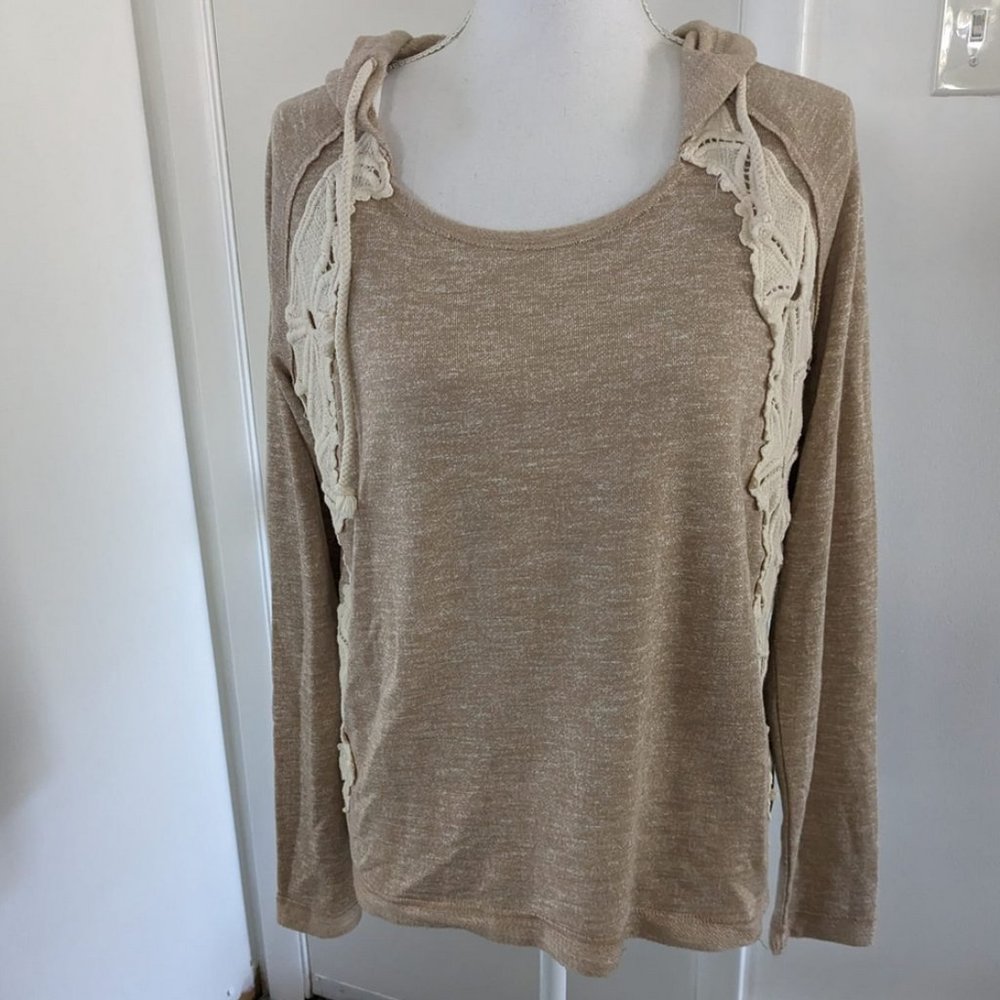 Haute Monde M DYT T2 pullover with crochet detail